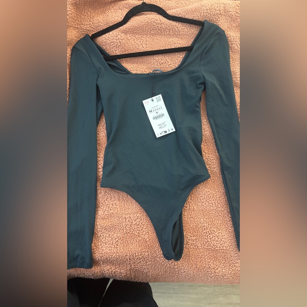 Zara Women's Bodysuit in Dark Green